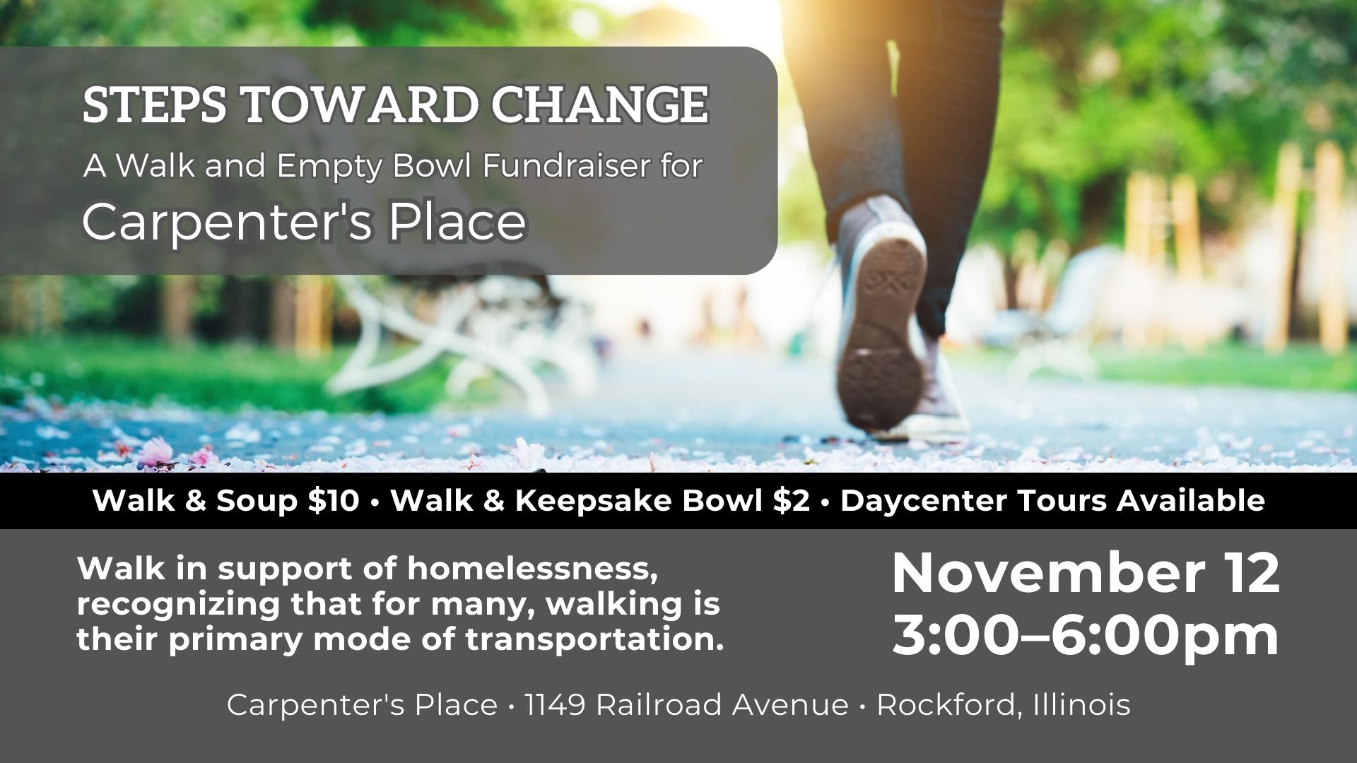 Steps Toward Change - Carpenter's Place Fundraiser