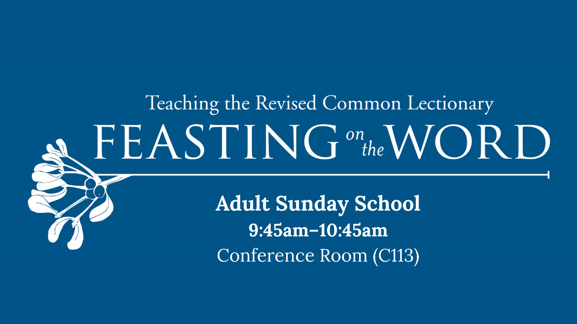 Feasting on the Word